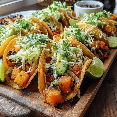 Savory Sweet Potato & Black Bean Tacos