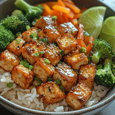 Spicy Garlic Tofu Bowls: A Plant-Based Delight