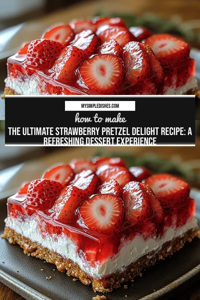 The Ultimate Strawberry Pretzel Delight Recipe: A Refreshing Dessert Experience