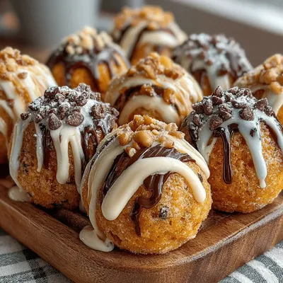 Frosty Pumpkin Spice Donut Bites Recipe