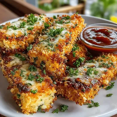 Crispy Parmesan Baked Mushroom Fries