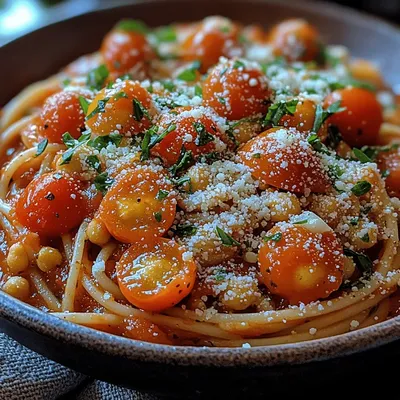 Tomato Basil Chickpea Pasta: A Wholesome, Flavorful Delight