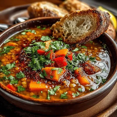 Moroccan Spiced Lentil Soup