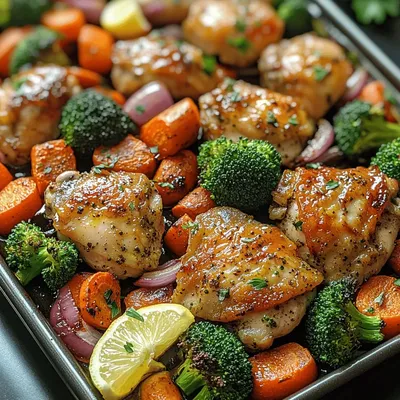 Wholesome Chicken and Veggie Sheet Pan Dinner