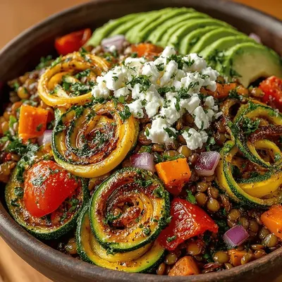Zucchini & Lentil Salad Bowls: A Wholesome Delight