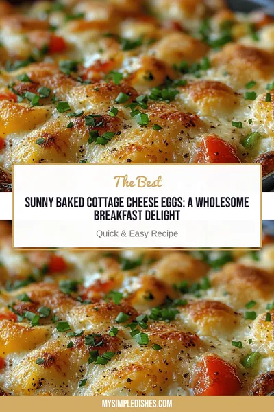 Sunny Baked Cottage Cheese Eggs: A Wholesome Breakfast Delight