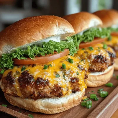 Spicy & Cheesy Baked Cheddar Jalapeño Turkey Burgers