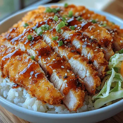 Crispy Katsu Bowls with Sweet Tonkatsu Sauce: A Culinary Delight