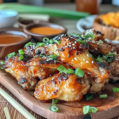 Crispy Air Fryer Teriyaki Chicken Wings