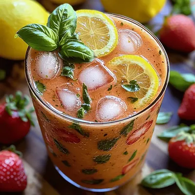 Refreshing Strawberry Basil Lemonade Recipe