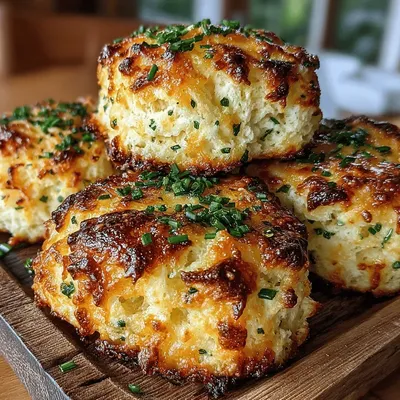 Golden Garlic Cheddar Biscuits