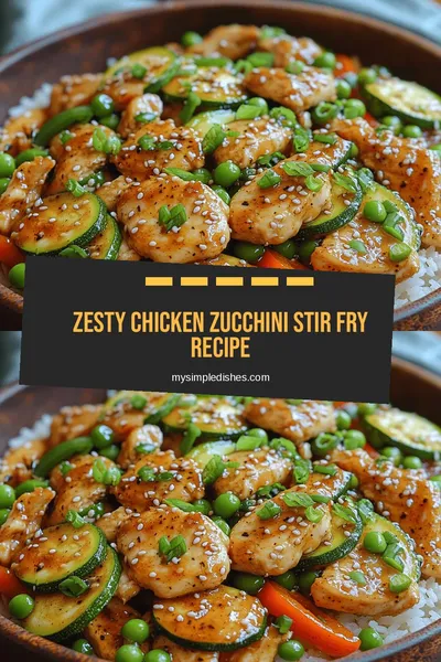 Zesty Chicken Zucchini Stir Fry Recipe