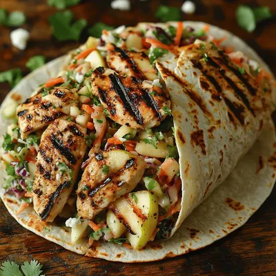 Crispy Grilled Chicken Apple Slaw Wraps: A Flavorful and Nutritious Delight