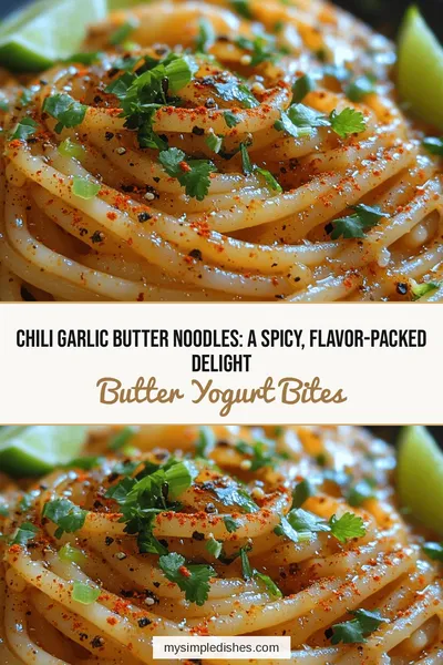 Chili Garlic Butter Noodles: A Spicy, Flavor-Packed Delight