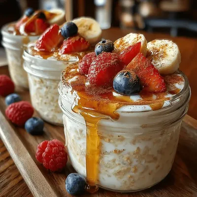 Maple Vanilla Overnight Protein Oats Recipe