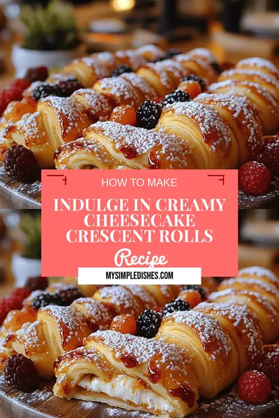 Indulge in Creamy Cheesecake Crescent Rolls Casserole: A Decadent Dessert Delight