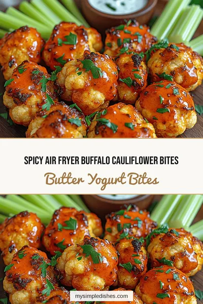 Spicy Air Fryer Buffalo Cauliflower Bites