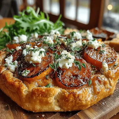 Golden Butternut Squash and Goat Cheese Galettes