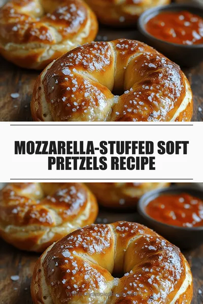 Mozzarella-Stuffed Soft Pretzels Recipe