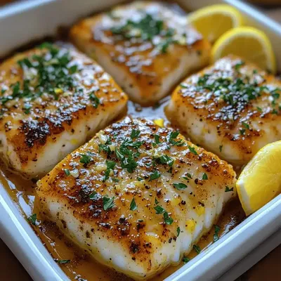 Zesty Lemon-Garlic Baked Cod: A Flavorful and Healthy Delight