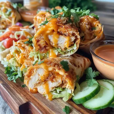 Crispy Sweet Chili Chicken Wraps