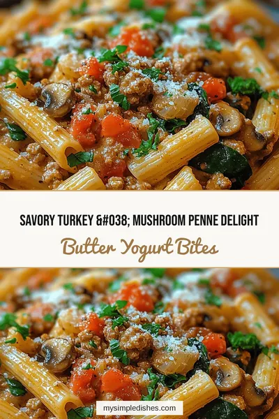 Savory Turkey & Mushroom Penne Delight