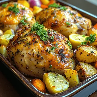 Herb Roasted Chicken & Veggie Medley: A Comforting Classic
