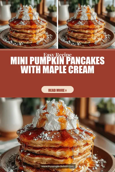 Mini Pumpkin Pancakes with Maple Cream