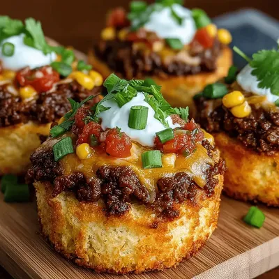 Mini Taco Lasagna Biscuit Cups: A Flavorful Fusion
