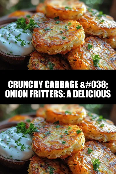 Crunchy Cabbage & Onion Fritters: A Delicious and Versatile Dish