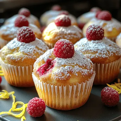 Zesty Raspberry Lemon Bliss Muffins: A Flavorful Delight