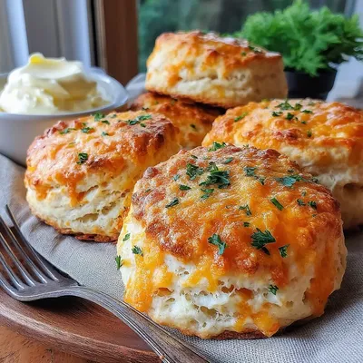 Creamy Cheddar & Herb Scones