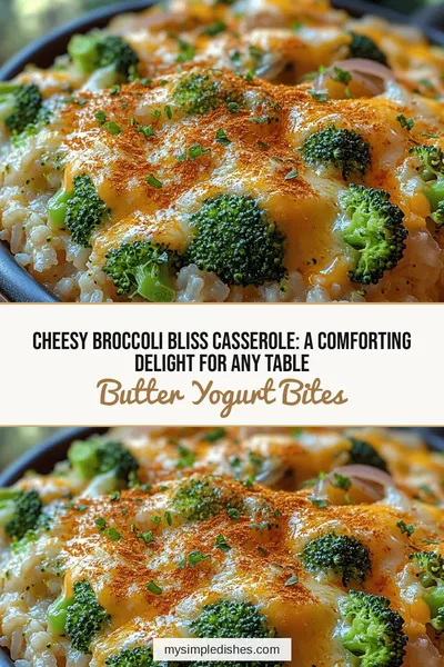 Cheesy Broccoli Bliss Casserole: A Comforting Delight for Any Table