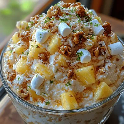 Tropical Paradise Pineapple Fluff: A Delightful No-Bake Dessert