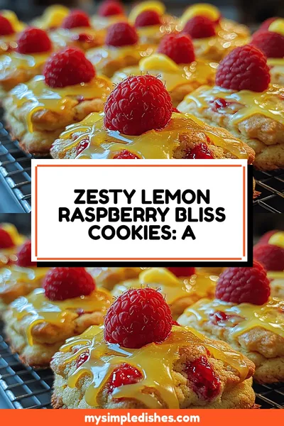 Zesty Lemon Raspberry Bliss Cookies: A Delightful Treat