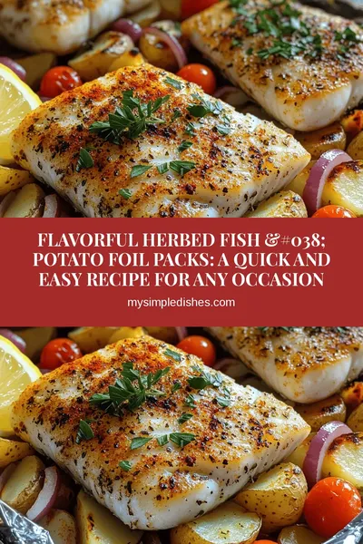 Flavorful Herbed Fish & Potato Foil Packs: A Quick and Easy Recipe for Any Occasion