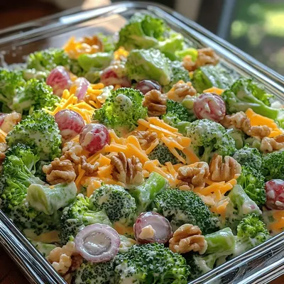 Creamy Broccoli Grape Delight: A Nutritious and Delicious Salad Recipe