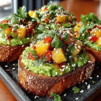 Tropical Delight: Pineapple Avocado Toast