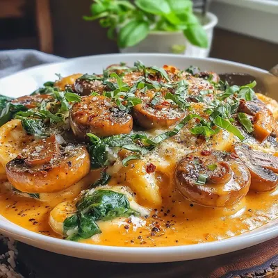 Creamy Parmesan Mushroom Spinach Skillet: A Comforting Delight