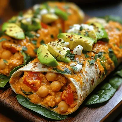 Savory Roasted Red Pepper and Chickpea Wraps: A Flavorful Delight