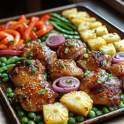 Tropical Delight: Sheet Pan Hawaiian Chicken