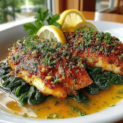 Garlic Butter Tilapia with Spinach: A Culinary Delight