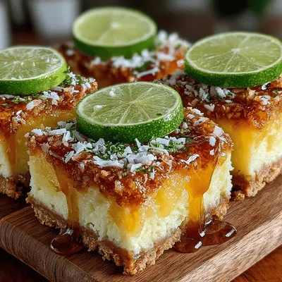 Tropical Bliss Frozen Pineapple Coconut Bars