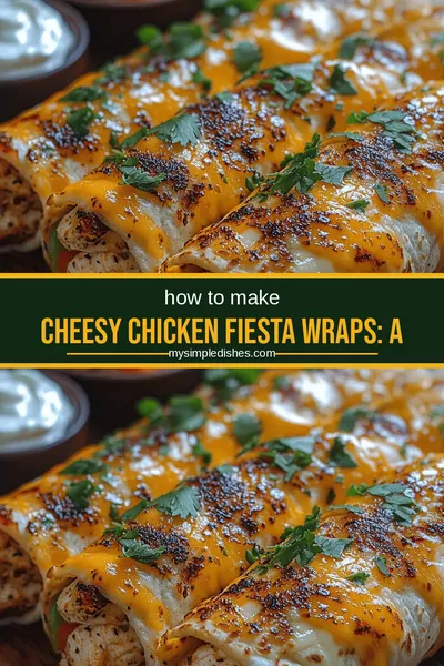 Cheesy Chicken Fiesta Wraps: A Flavor-Packed Recipe for Any Occasion