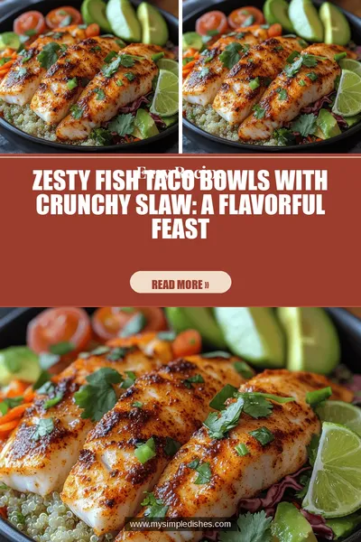 Zesty Fish Taco Bowls with Crunchy Slaw: A Flavorful Feast