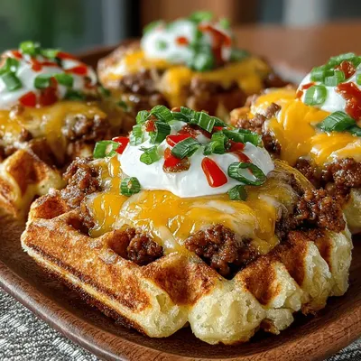 Mini Cheesy Turkey Waffle Melts: A Savory Delight