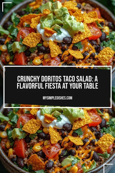 Crunchy Doritos Taco Salad: A Flavorful Fiesta at Your Table