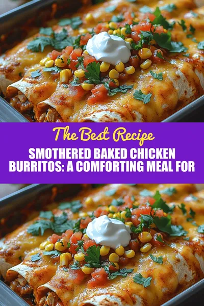 Smothered Baked Chicken Burritos: A Comforting Meal for Any Occasion