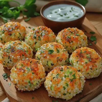 Wild Herb Couscous Bites: A Versatile Snack or Appetizer