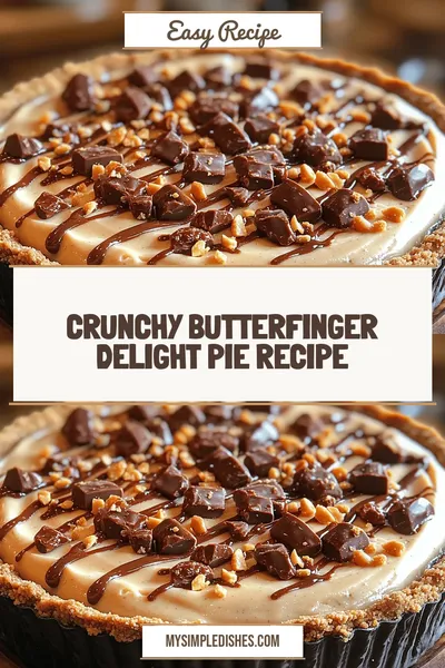 Crunchy Butterfinger Delight Pie Recipe